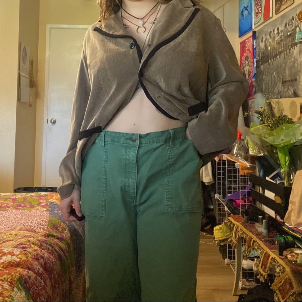 vintage brown detailed blazer! 💟🪩